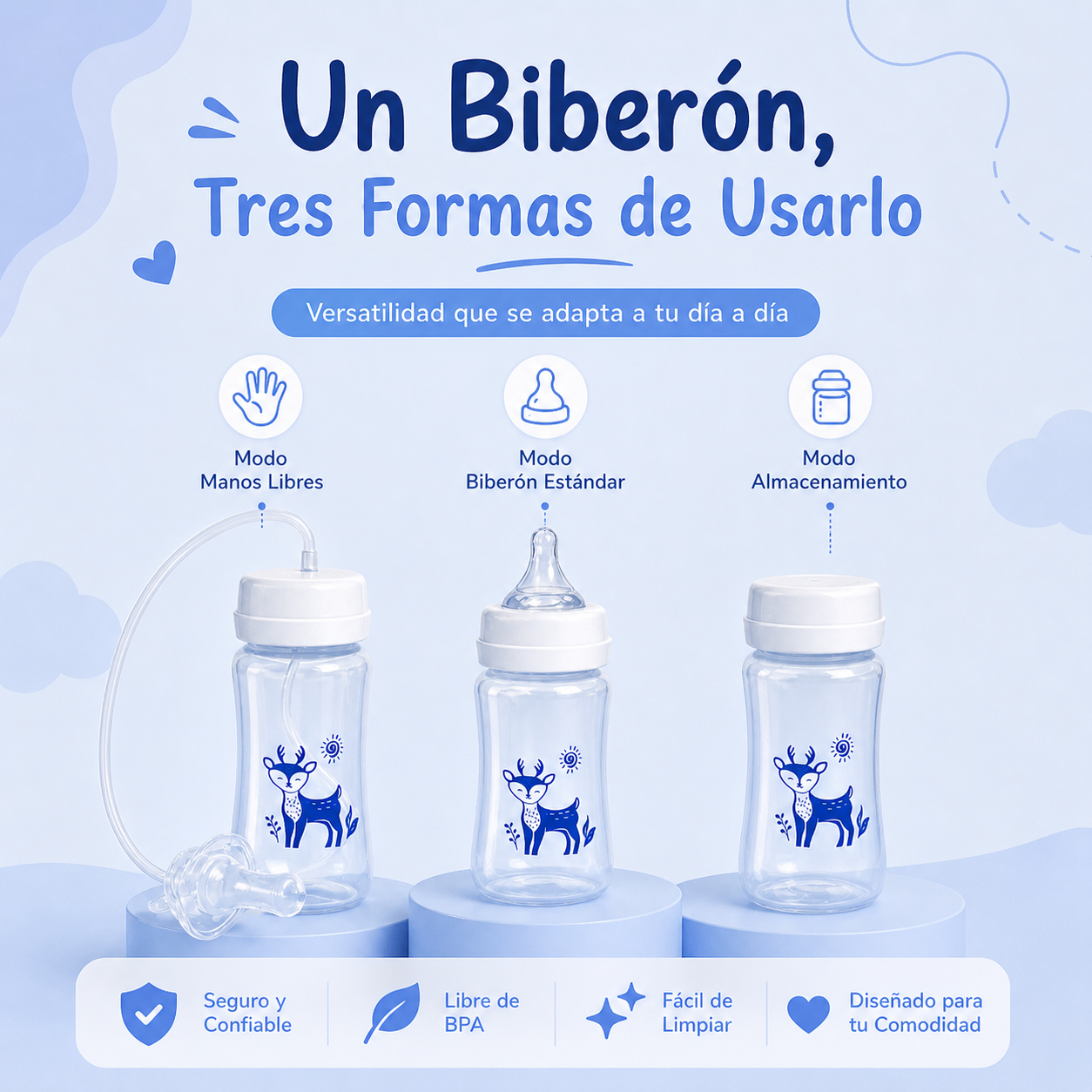 BibeandLove Biberón 3en1 (240ml)